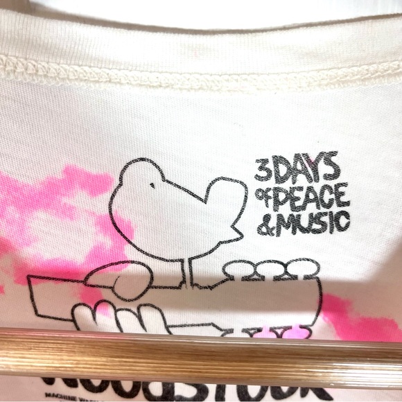 Awake Couture Woodstock Hippie Core Beaded Colorful T shirt Size Slim Large - Picture 9 of 10